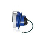 Leviton 330R6WLEV 30 Amp Pin & Sleeve Receptacle-Blue