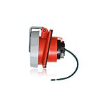 Leviton 530R7WLEV 30 Amp Pin & Sleeve Receptacle-Red