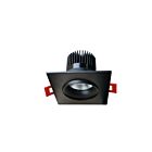 Reno Lighting RENO-LED-AURA-35-S12W-5CCT-BK-SQ 12W 3.5″ Gimbal Reccessed Light