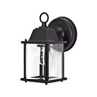 Nuvo Lighting 60-3465 1-Light 60W Textured Black Outdoor Cube Wall Lantern