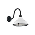 Nuvo Lighting 60-7022 Newbridge 1-Light 60W Gloss White Outdoor Large Wall Sconce