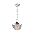 Nuvo Lighting 60-7069 Faro 1-Light 60W Polished Nickel Small Chain Pendant