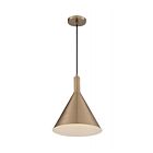 Nuvo Lighting 60-7118 Lightcap 1-Light 100W Burnished Brass Cord Pendant