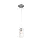 Nuvo Lighting 60-7170 Sommerset 1-Light 60W Brushed Nickel Mini Rod Pendant