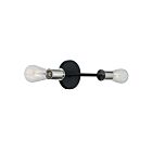Nuvo Lighting 60-7352 Ryder 2-Lights 120W Black Vanity