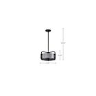 Satco 60-7852 Altos 3-Lights 180W Matte Gray Pendant