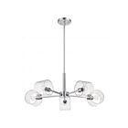 Satco 60-8075 Marlowe 60W 5-Lights Polished Nickel Chandelier