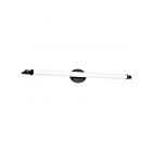 Satco 62-2223 Edgeworth 39W Matte Black Vanity Light