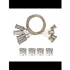 Satco 65-593 Silver 4' Suspension Kit