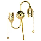 Satco 80-1268 Twin Pull Chain Brite Gilt Chain and End Ball