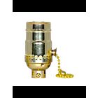 Satco 80-2186 Brite Gilt On-Off Pull Chain Socket