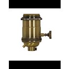 Satco 80-2571 Antique Brass Medium base lampholder