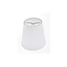 Satco 90-1270 White Pleated Round Clip On Shade