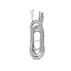 Satco 90-2403 Clear Silver 8' Heavy Duty Cord Set