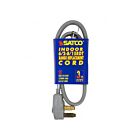 Satco 93-5032 3 Wire Gray Flat Cord