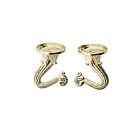 Satco S70-452 Antique Brass Double Hook Set