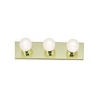 Nuvo Lighting SF77-188 3-Lights 300W Polished Brass Vanity Strip