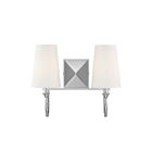 Savoy House Essentials 8-2542-2-109 Cameron 2-Lights 80W Polished Nickel Vanity Light
