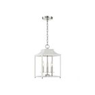 Savoy House Meridian M30013WHPN 3-Lights 180W White with Polished Nickel Pendant