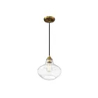 Savoy House Meridian M70080NB 1-Lights 60W Natural Brass Mini Pendant