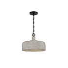 Savoy House Meridian M70103WGBK 1-Lights 60W Weathered Gray with Black Pendant