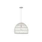 Savoy House Meridian M70106WR 1-Lights 60W White Rattan with a White Socket Pendant
