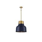 Savoy House Meridian M70115NBLNB 1-Lights 60W Navy Blue with Natural Brass Pendant
