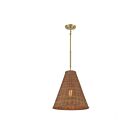Savoy House Meridian M7036NRNB 1-Lights 60W Natural Brass Pendant