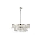 Savoy House Meridian M7038PN 6-Lights 360W Polished Nickel Pendant