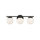 Savoy House Meridian M80023MBK 3-Lights 180W Matte Black Vanity Light