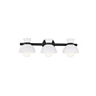 Savoy House Meridian M80075MBK 3-Lights 180W Matte Black Vanity Light