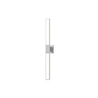 Sonneman 2683.16 2 Lights Bright Satin Aluminum 12W Planes LED Double Sconce