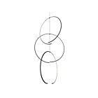 Sonneman 3153.25 3 Lights Satin Black 51W Torc LED Pendant