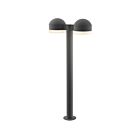 Sonneman 7308.DC.FW.74-WL 2 Lights Textured Gray 40W REALS LED Double Bollard