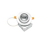Turolight RGD-JH-9W-5CCT-120V-WH-D 9W 4" White LED Swivel Downlight CCT Selectable