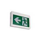 Turolight TL-RMES111-UDC White 2W Running Man LED Emergency Combo Sign