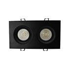Votatec VO-SP3.5W12-120-D-5WAY-2H-BK Matte Black 24W 3.5" 2 Heads Regressed Gimbal 5Way
