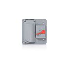 Leviton WP2SG-GY Plastic Two Gang Switch/Gfci