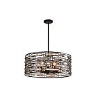 Young Lighting 1198C8 Black 8-Lights Crystal Chandelier