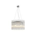 Young Lighting 1262C6 Chrome 6-Lights Round Crystal Chandelier