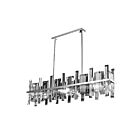 Young Lighting 1276C8-RT Chrome 8-Lights Rectangular Rod Pendant