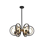 Young Lighting 1352C6 6-Lights Rod Chandelier