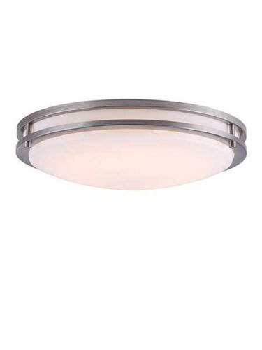 canarm parkedale lfm102a13bn 1-light brushed nickel ceiling light