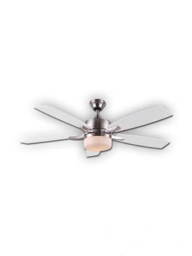 canarm kori series 52 ceiling fan brushed nickel cf52kor5bn