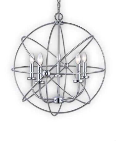 Canarm Sumerside 5 Light Chrome Chandelier ICH282B05CH25 (fixturewshade)