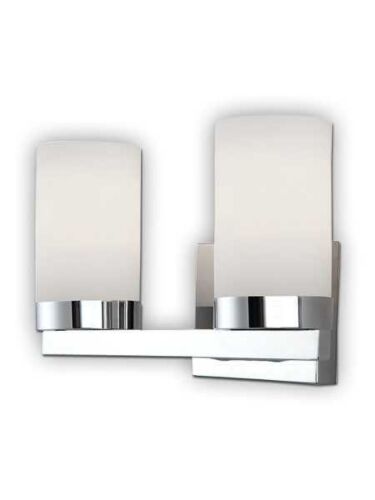 canarm milo 2 lights chrome wall light ivl429a02ch