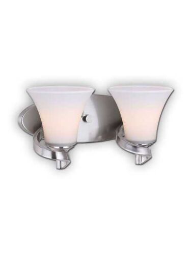 canarm rue 2 lights brushed nickel wall light ivl587a02bn