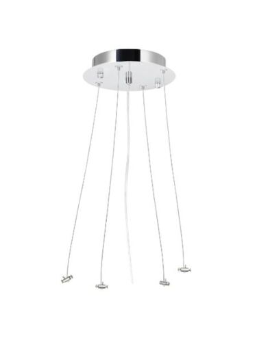 CWI Lighting SK004-601 Chrome Round Suspension Kit